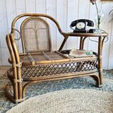 Old telephone bench