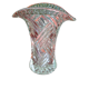 Vase en verre moulé ovale XX siècle