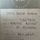 Tapis RocheBobois en laine 240cm X 240cm