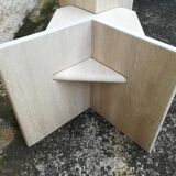 Travertine coffee table