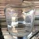 Champagne bucket glass and metal silver flagship for christofle