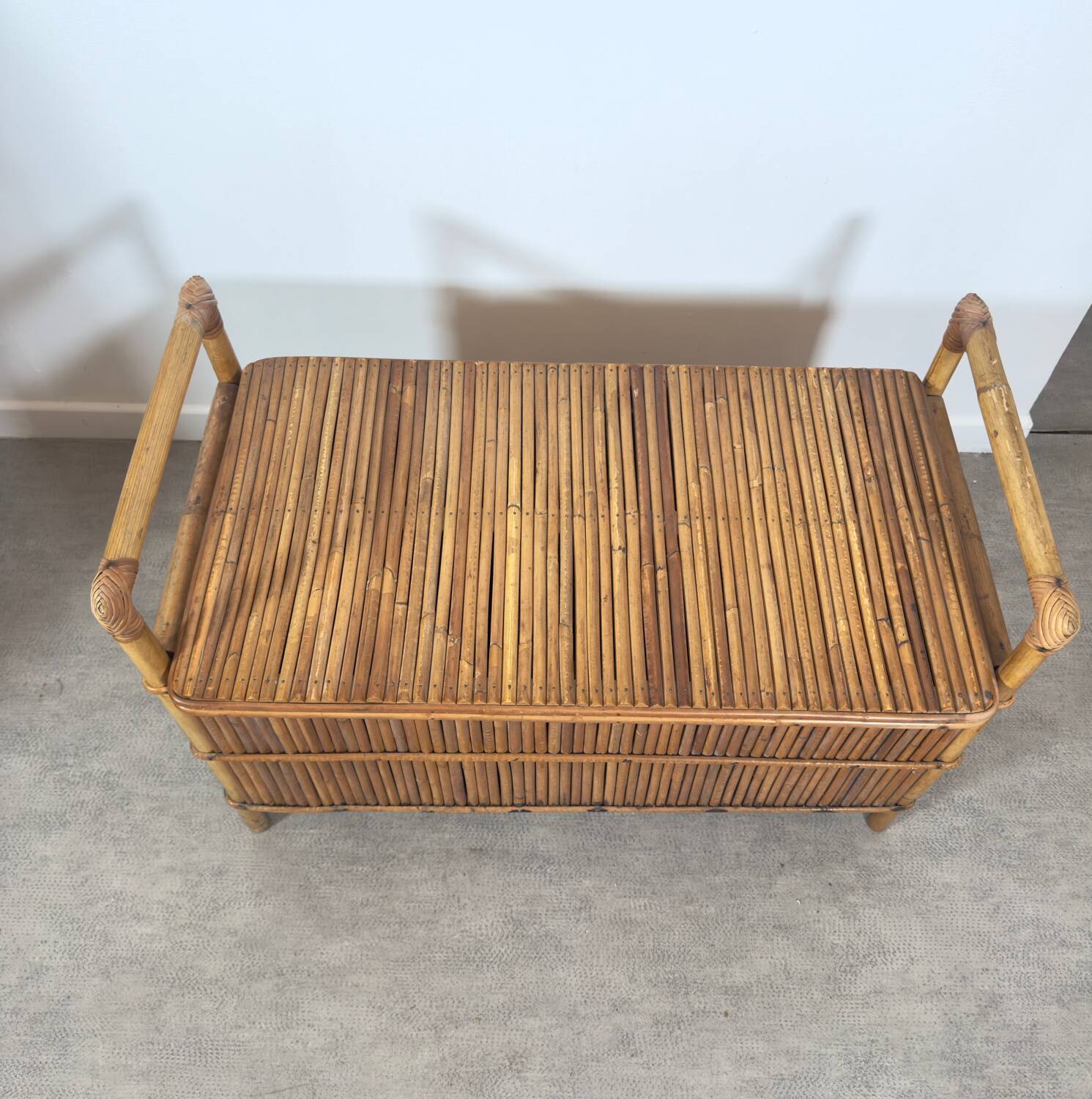 Rattan toy box