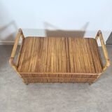 Rattan toy box