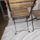 Old pair of folding garden chairs