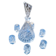 Carafe set + 6 small crystal glasses