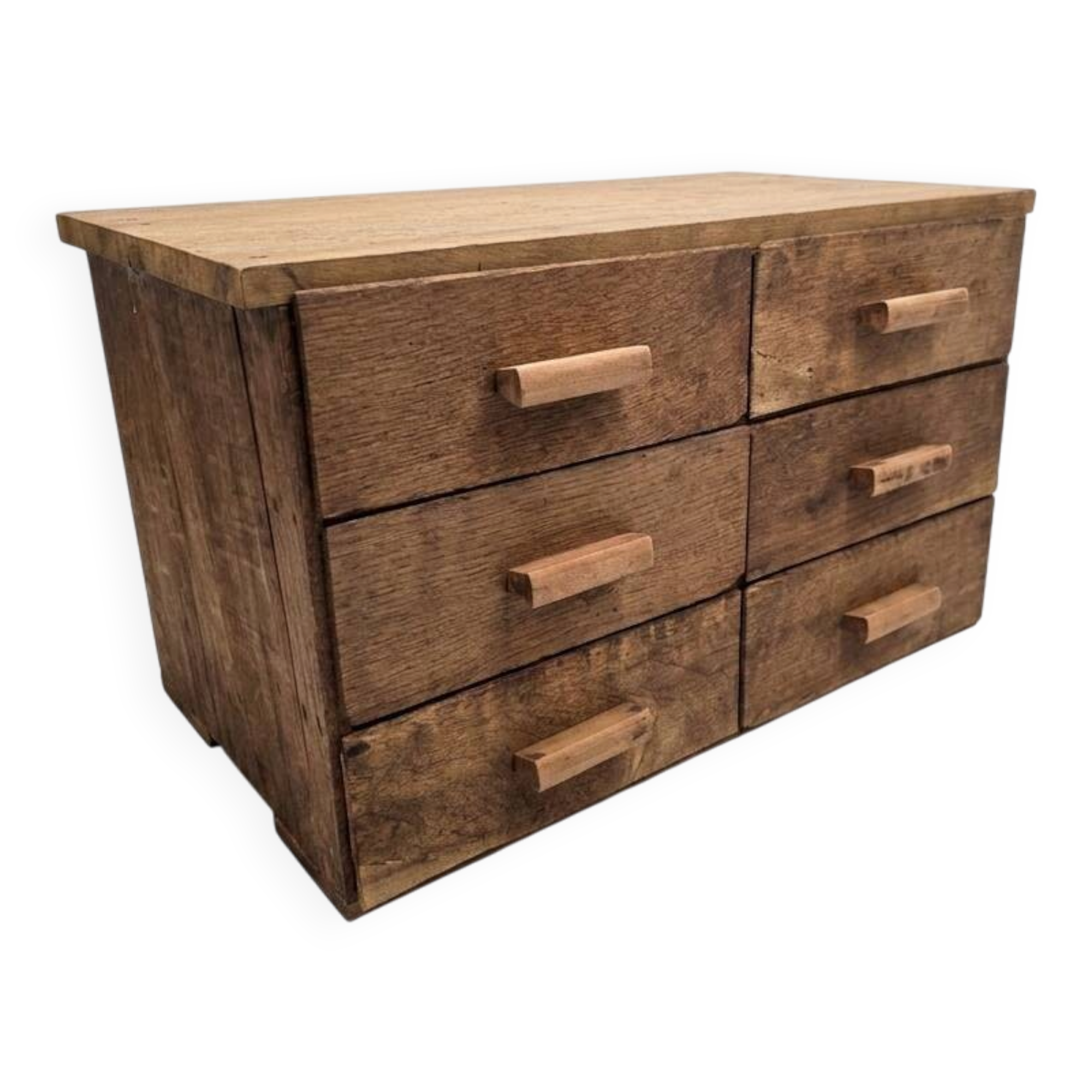 Antique workshop furniture with 6 drawers