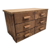Antique workshop furniture with 6 drawers
