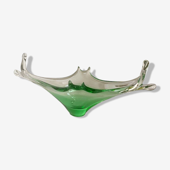 Gondole en verre de Murano vert - Sommerso