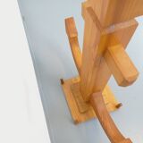 Large vintage decorative anchor in pine wood
