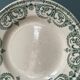 Set of 6 flat plates Terre de Fer, Digoin Sarreguemines, Garland model