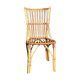 Chaise vintage en bambou et rotin - années 70