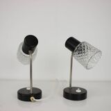 1960s Pair of Table Lamps by Kamenický Šenov, Czechoslovakia