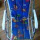 Folding camping children's chair, vintage 1970s