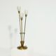 Brushed Brass and Glass Table Lamp Germany 1970s