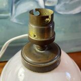 Art Deco lamp pink glass