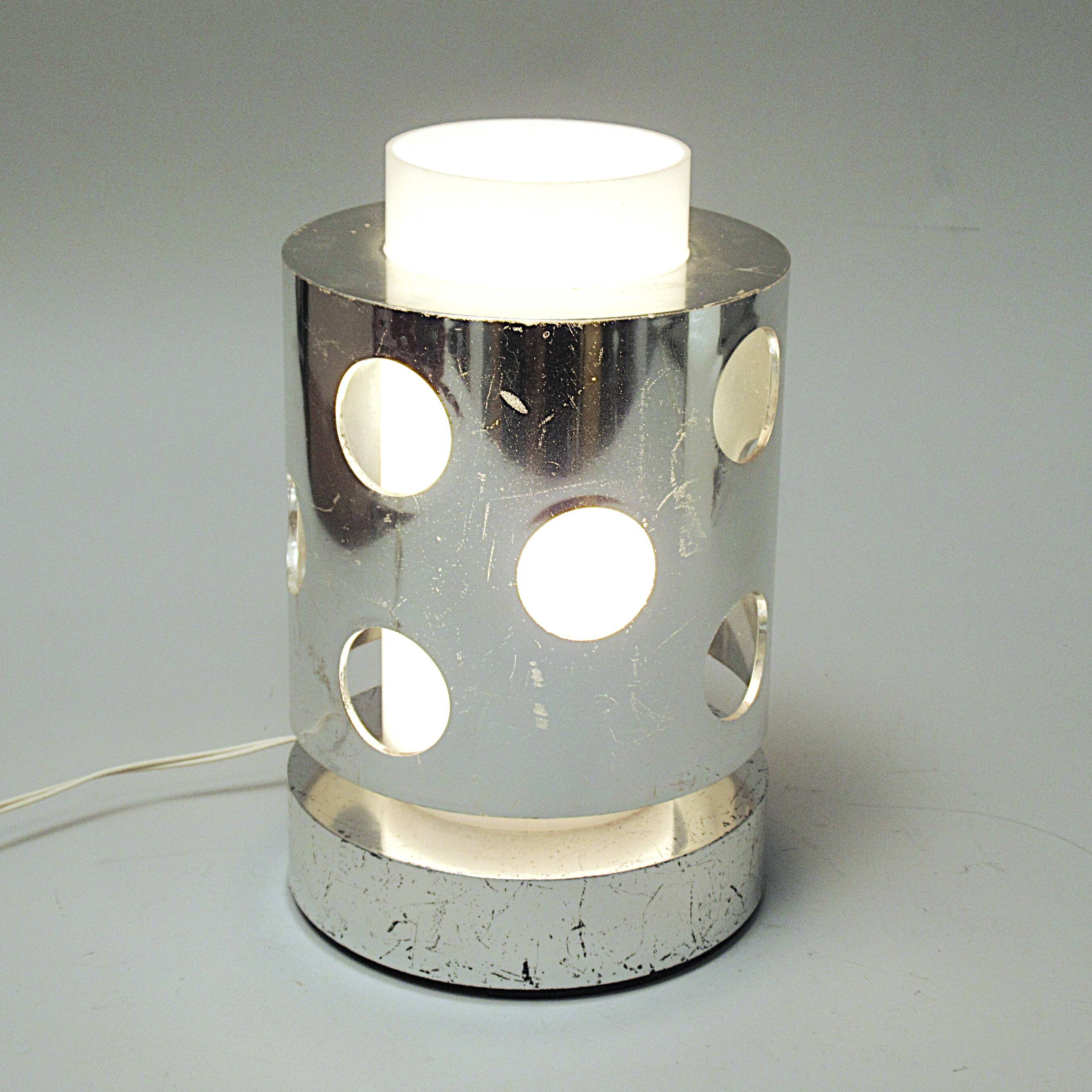 Chrome lamp Marina Malabotti 1970s