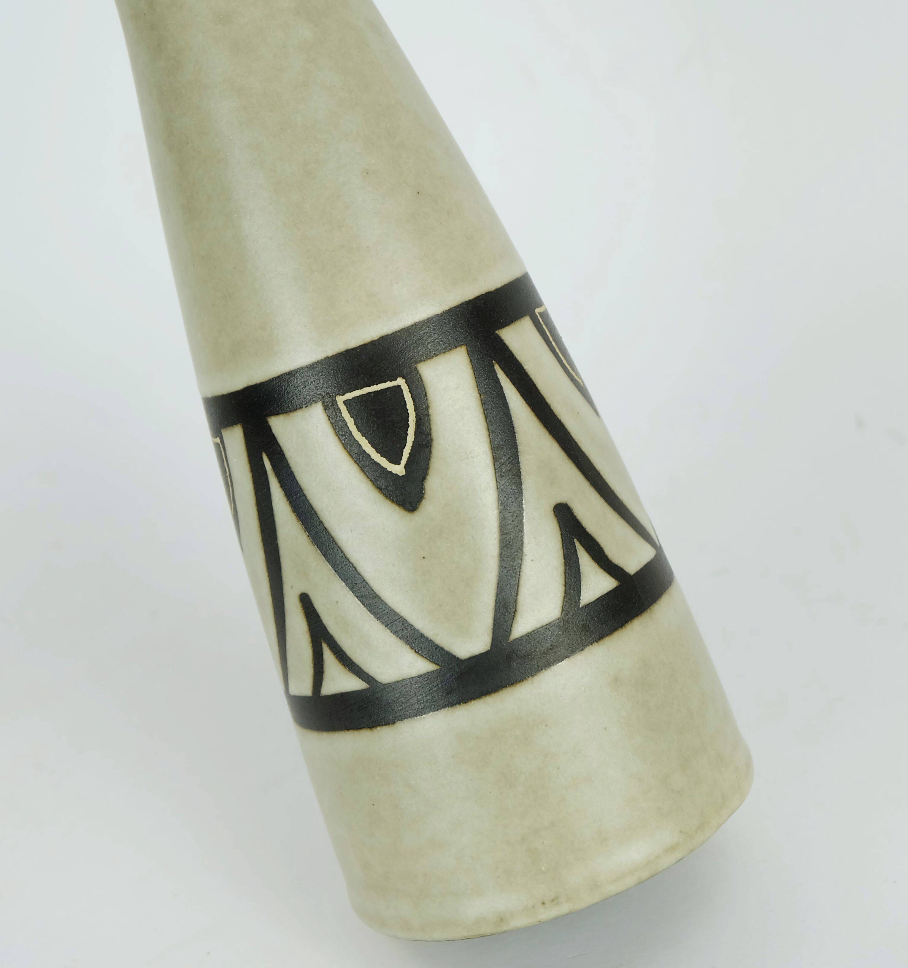 vintage mid century VASE ferdi keramik 1950s abstract decor model 1031/25