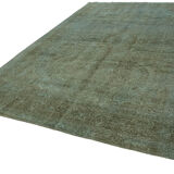 Tapis de laine bleue des années 1970 246 cm x 349 cm
