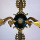 Empire bronze sconces with decorations of swans, palmettes and acanthus leaves