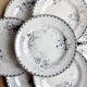 8 assiettes plates - Terre de fer - Choisy-le-roi