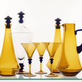 Vintage Seven-Piece Glassware Set, 1970s