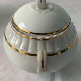 Service of 39 cups cups under pourer cups milk pot and sugar bernardaud porcelain Limoges