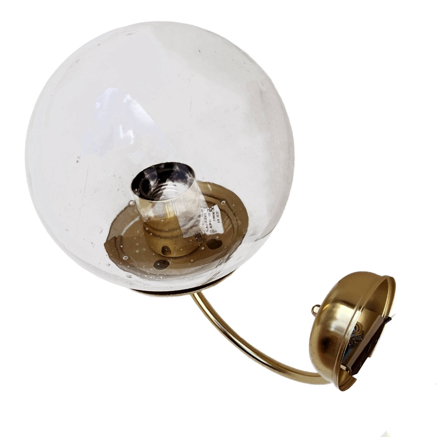 New Hollywood Regency wall lamp, Kamenicky Senov, Czechoslovakia 1970s.