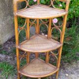 Rattan shelf