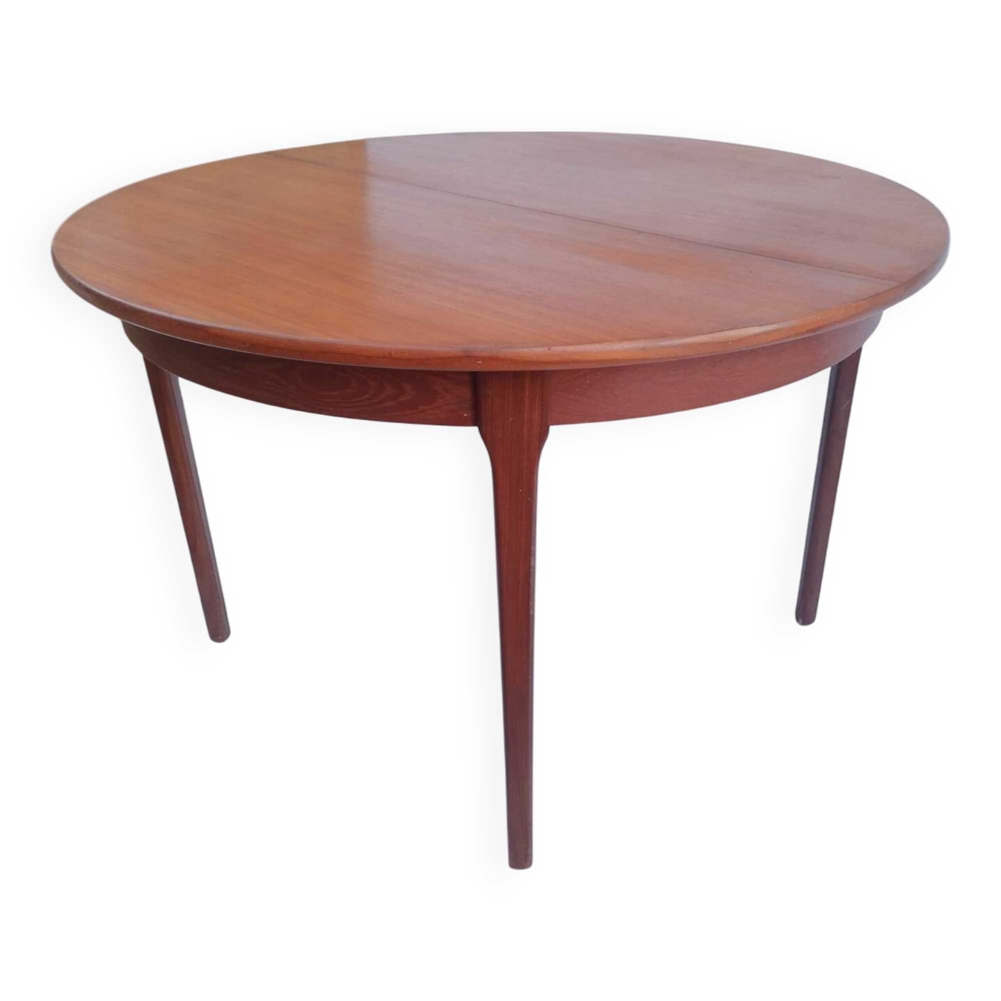 Vintage round teak table from the 60s
