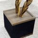 French Brass Palm Tree Floor or Side Lamp attributed to Maison Jansen, 1970's