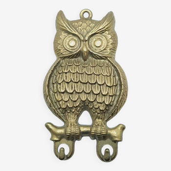 Brass owl double hook