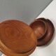 Wooden pipe holder with space to store tobacco in the middle Denmark 1960s