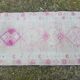 Vintage Turkish hallway rug 77x390 cm