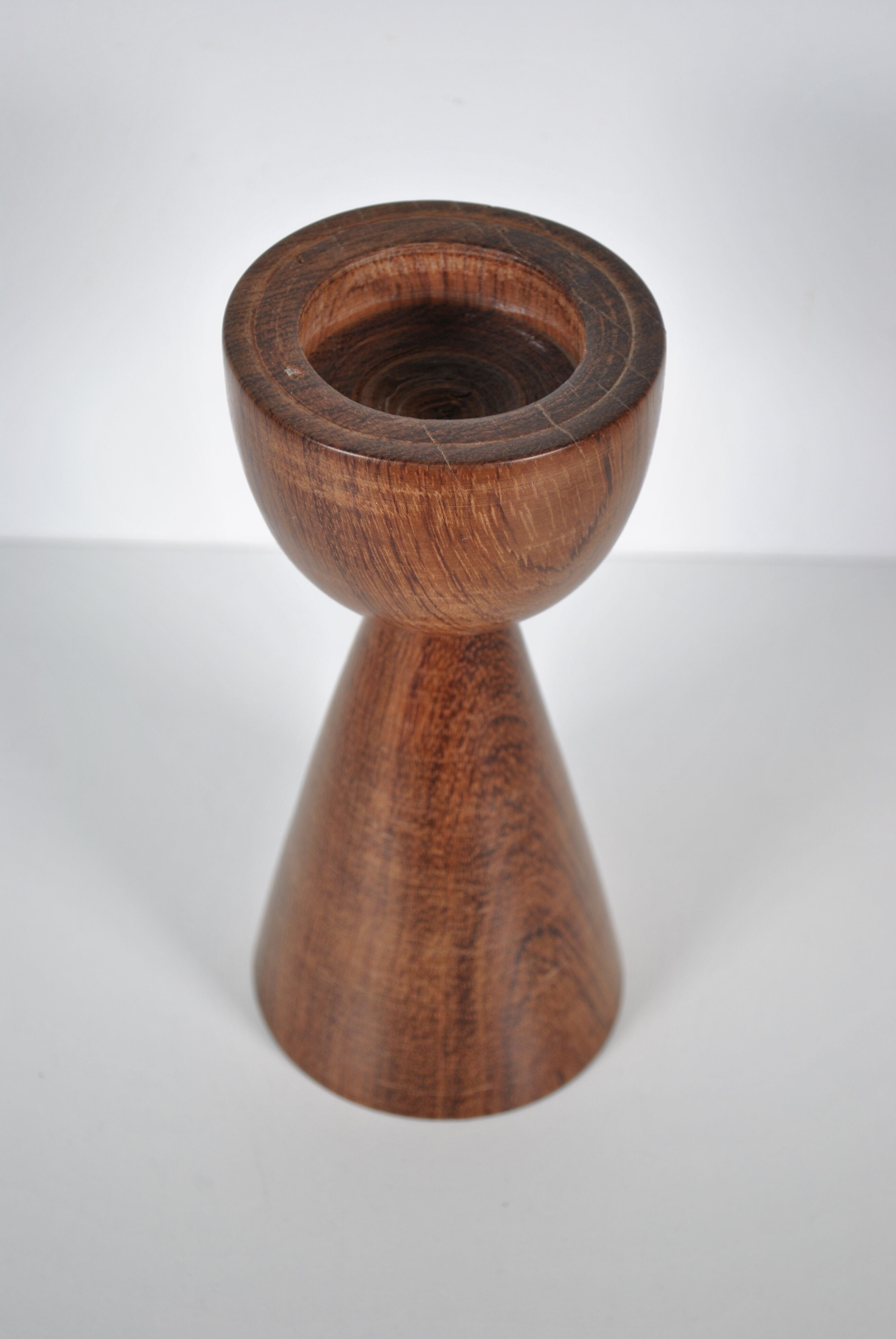 Teak candle holder 1970
