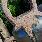 LAMP BASE CERAMIC GLAZE FAT LAVA