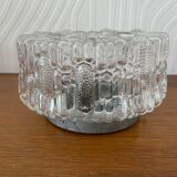 Vontage molded glass ceiling / wall light from the 70s