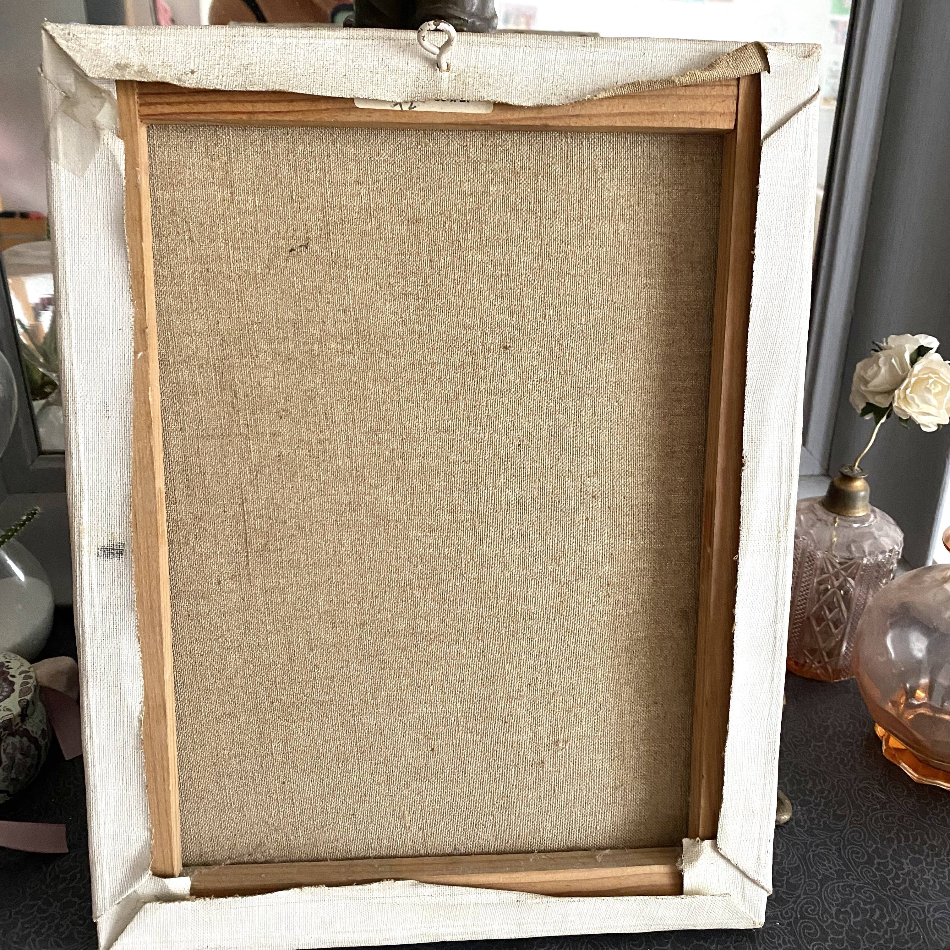 Oil on ancient canvas