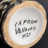 Earthenware “Rum” bottle by Roger Capron in Vallauris
