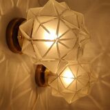 Pair of star wall lights