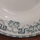 Set of 6 hollow plates terre de fer St-Amand