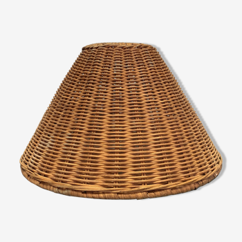 Lampshade in vintage rattan