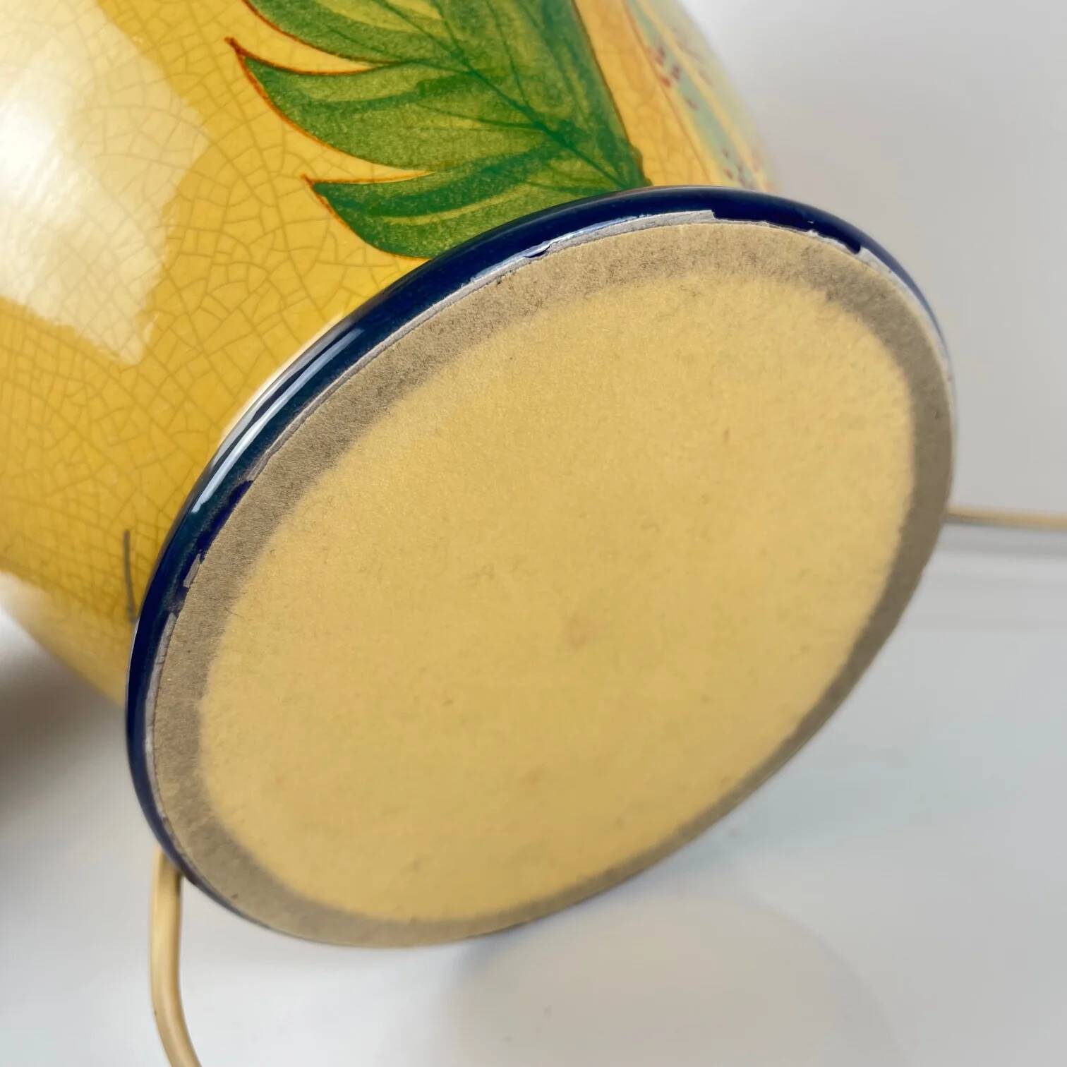 Large ceramic table lamp signed L. Drimmer – 1950s/60s