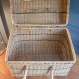 Rattan suitcase 70's