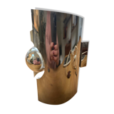 Vintage wall light, stainless steel, Space Age