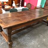 large old walnut farmhouse table