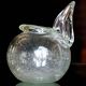 Vase in thick bubbled glass by SCHNEIDER, model by Robert-Henri Schneider.