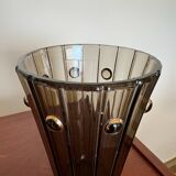 Art Deco amber glass vase