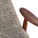 Mid century modern Armchair brown doodle (1) - total restoration - unique