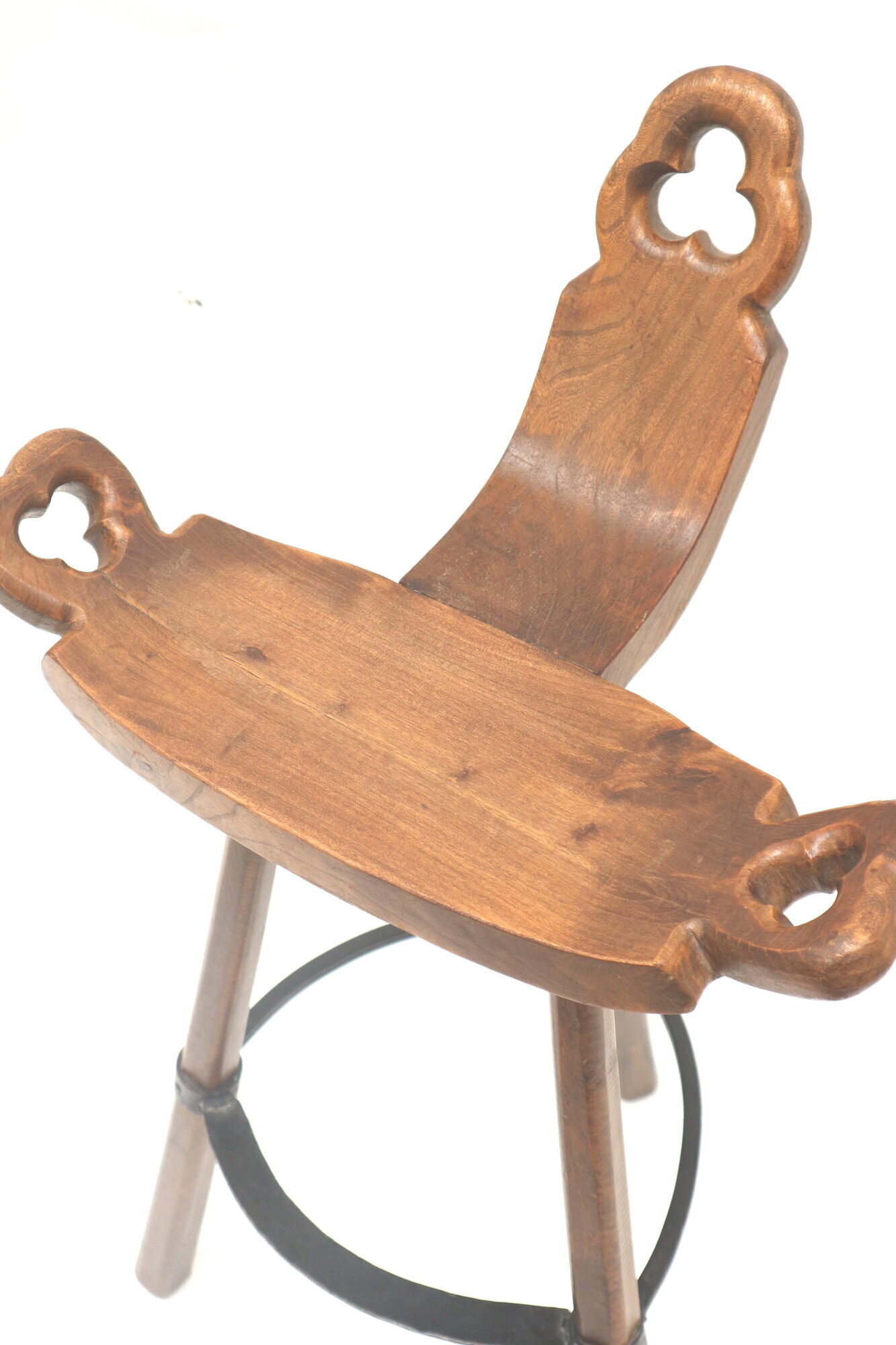 Vintage Spanish Brutalist 'Marbella' stool by Confonorm from the 1970s
