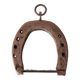 Folk art mirror, horseshoe frame, 1950s